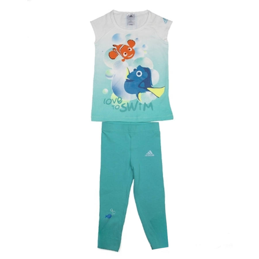 Adidas Adidas x Disney Casual Sportswear White/Green Children Aged 3 7 Years Old