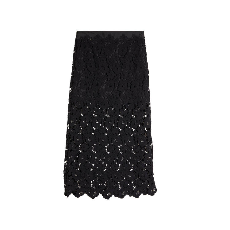 ELLE Casual Long Skirt Women's Black