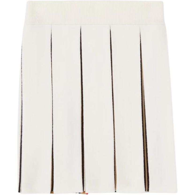 Burberry FW22 Stripes Moderate Skirt Kids' White