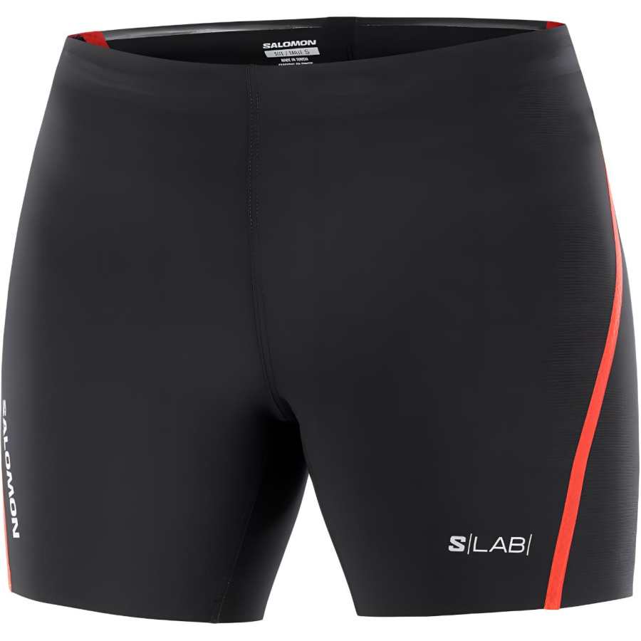 SALOMON Sports Shorts Women's Pitch Black/Fire Red
