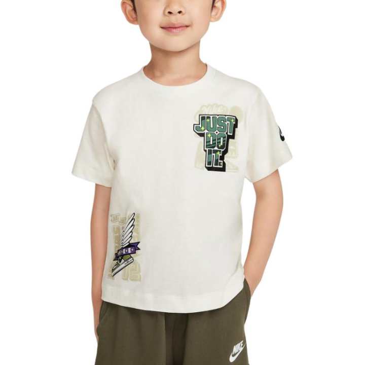 Nike Nike T Shirt Ecru Children Aged 3 7 Years Old