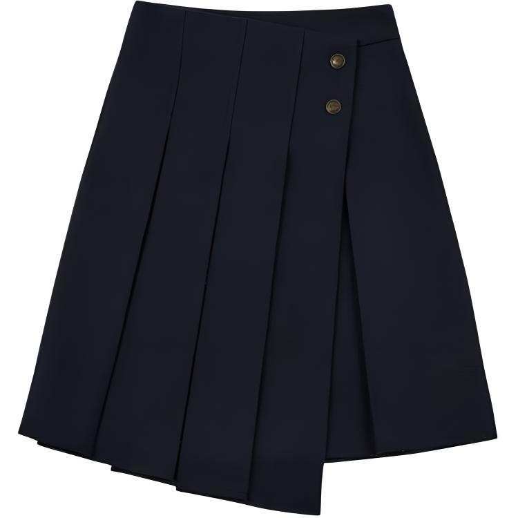 GOOD BAI FW24 Casual Long Skirt Women's Navy Blue