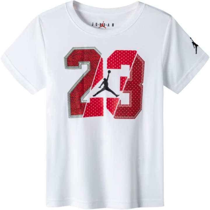 Jordan Jordan T Shirt Pure White Children Aged 3 7 Years Old