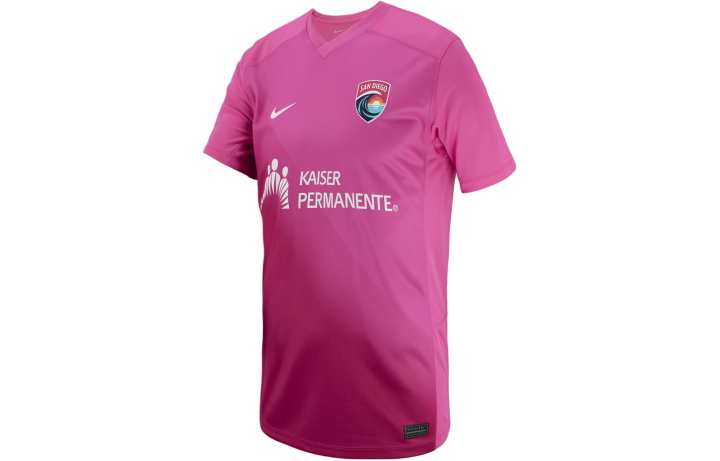Nike Nike San Diego Wave FC 2024 Stadium Secondary T Shirt Rose Red Kids'