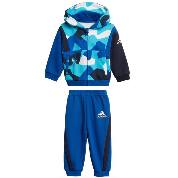 Adidas Adidas Pre School Casual Sportswear Hooded Thickened And Fleece Lined
