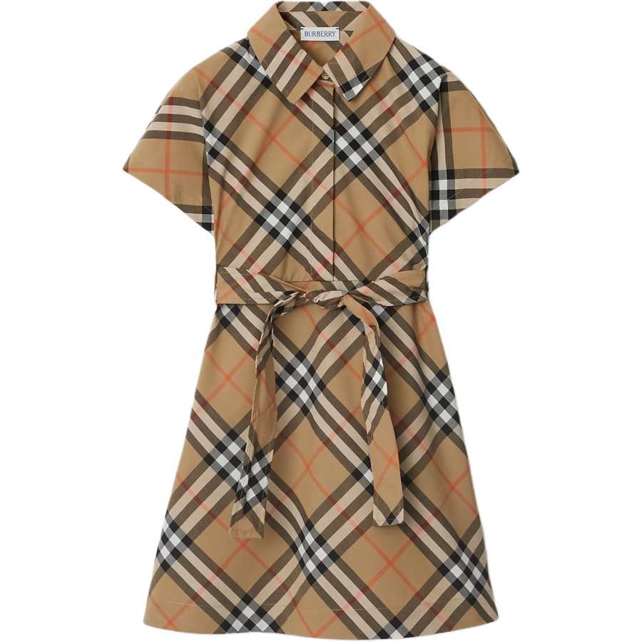 Burberry Dress SS24 Archive Beige Kids'