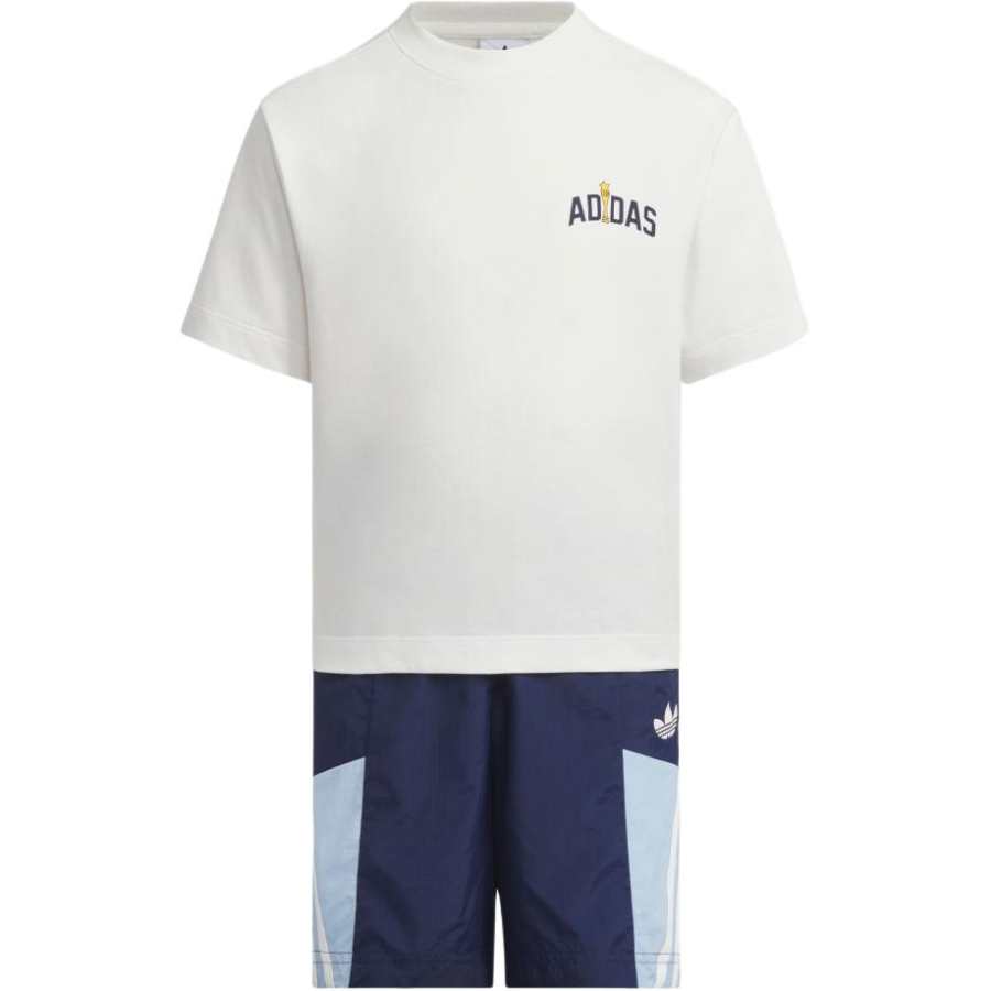 Adidas Originals Casual Sportswear White/Dark Indigo Children Aged 3 7 Years Old
