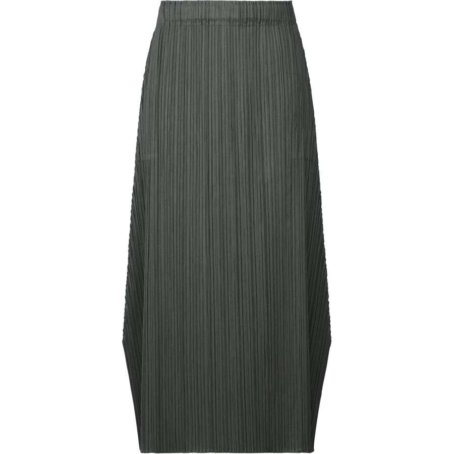 ISSEY MIYAKE FW24 Casual Long Skirt Women's Steel Gray