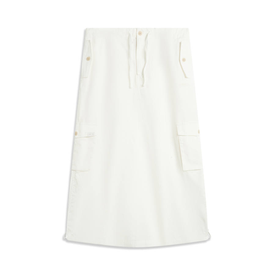 Li-Ning Li Ning x GUGONG,LIANMINGKUAN China Culture Collection Casual Long Skirt Women's White