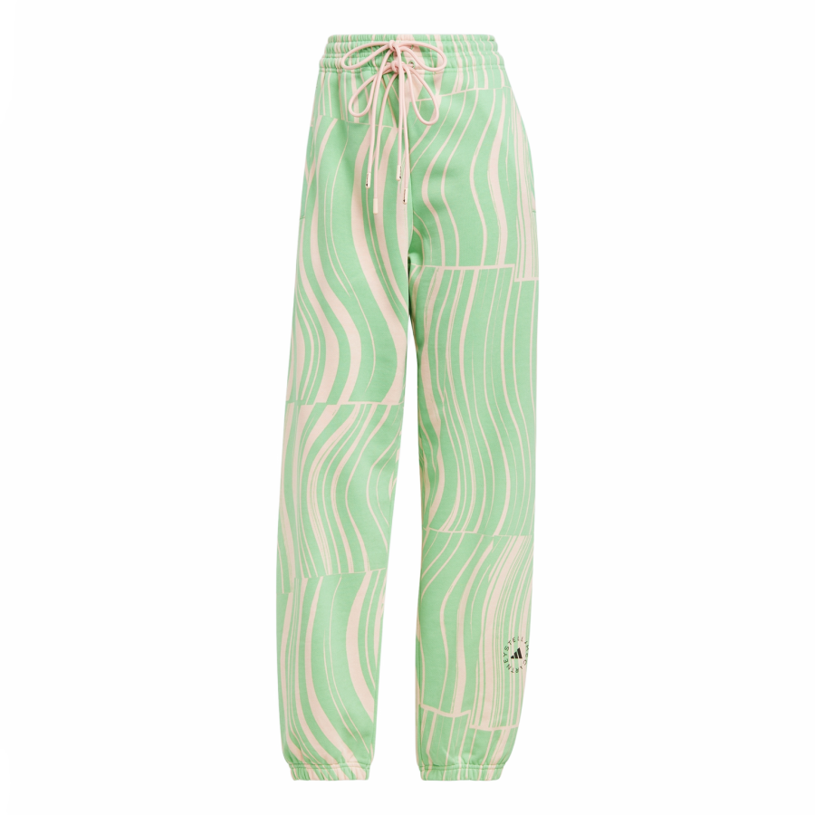 Adidas Adidas TRUECASUALS SWEAT PANTS Sports Pants Women's Bright Green/Light Pink