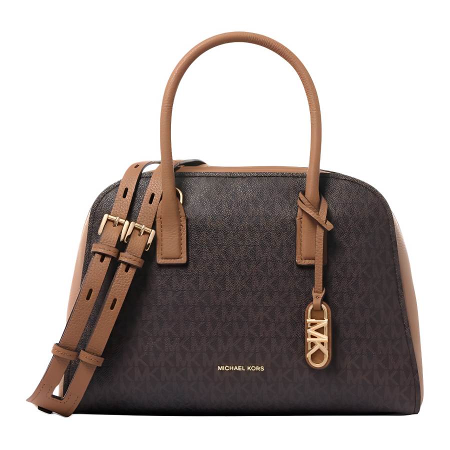 MICHAEL KORS Ashton Artificial Leather With Cow Leather One Shoulder Handbag Medium Women's Brown