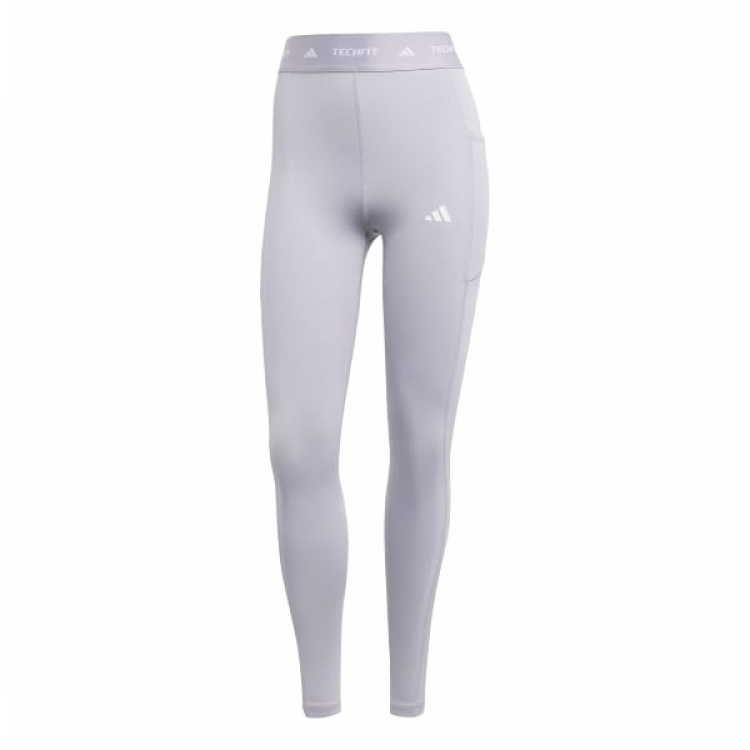 Adidas Adidas TECHFIT STASH POCKET Sports Pants Women's Radiance Gray