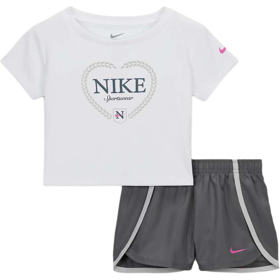 Nike Nike Casual Sportswear Dri FitSwoosh Smoke Gray Infant And Toddler