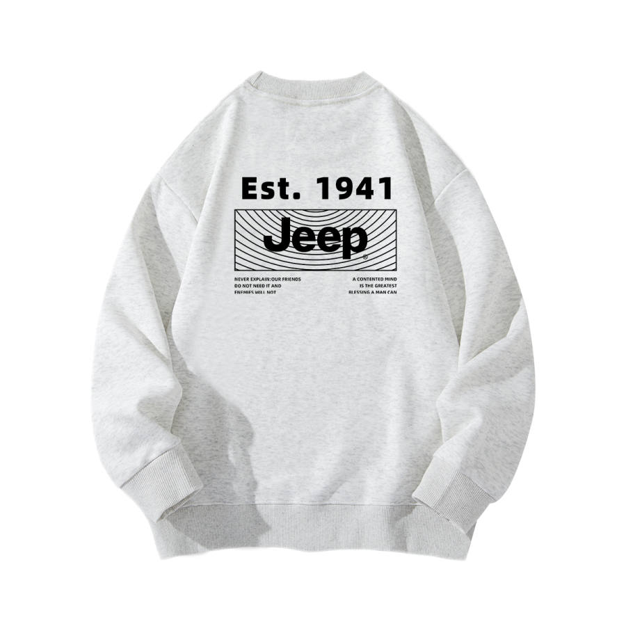 Jeep Grade School Sweatshirts Crew Neck Moderate