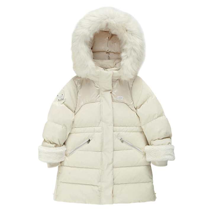 New Balance New Balance Down Jacket FW/AW24 Ivory Children Aged 3 7 Years Old