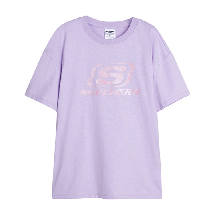 Skechers T Shirt Light Snow Cyan Kids'