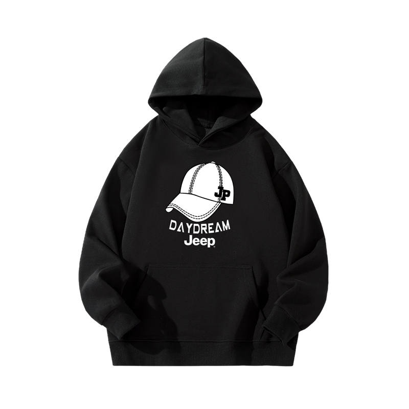 Jeep Grade School Sweatshirts Hooded Thickened