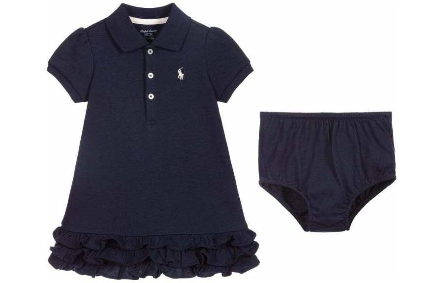 Polo Ralph Lauren Dress Blue Infant And Toddler