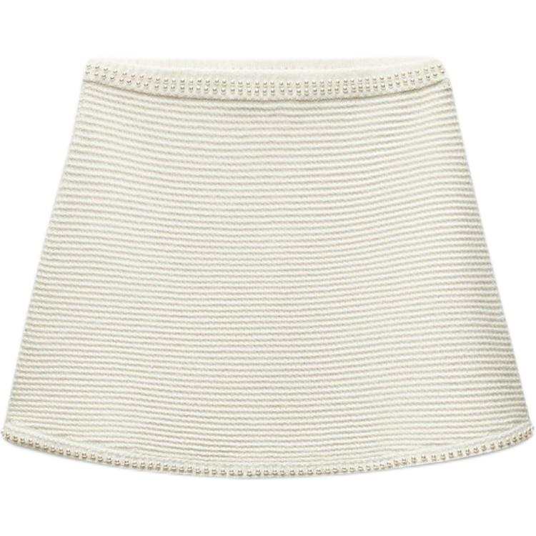 ZARA Casual Short Skirts Women's Ecru