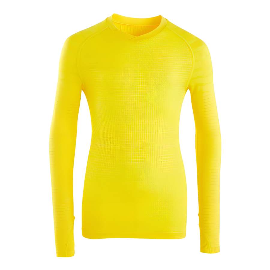 DECATHLON T Shirt Sunshine Yellow/Light Coffee Kids'