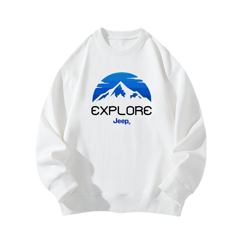 Jeep Grade School Sweatshirts Crew Neck Moderate