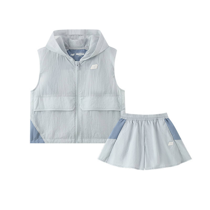 New Balance New Balance Casual Sportswear Clothing Sets Light Gray Children Aged 3 7 Years Old