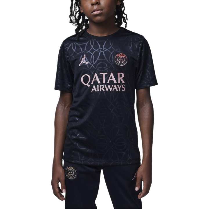 Jordan Jordan Paris Saint GermainAcademy T Shirt Black/Infrared/Rusty Pink Teenagers