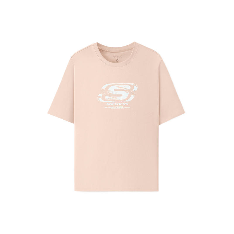 Skechers T Shirt Unisex Milk Brown 05KE