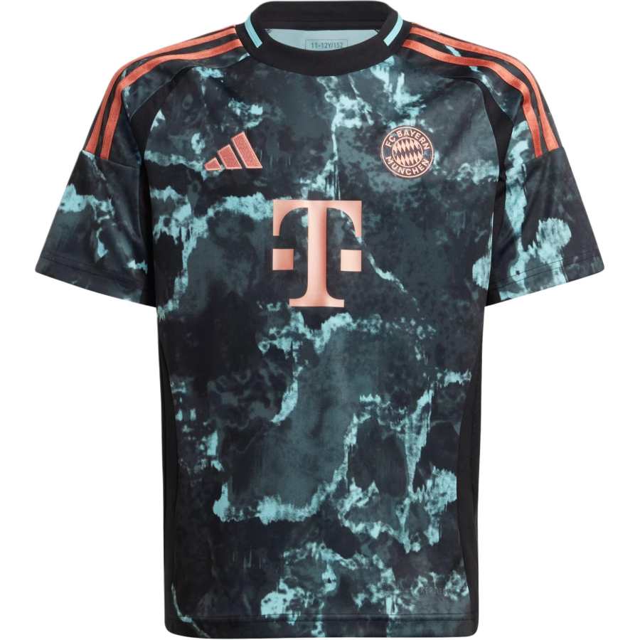 Adidas Adidas FC Bayern T Shirt SS24 Cyan Black Teenagers