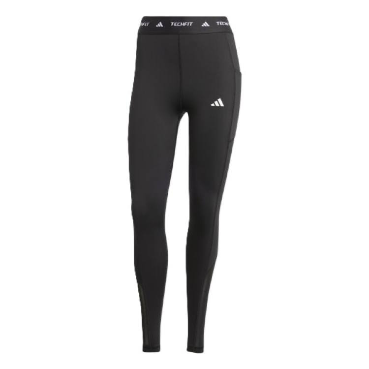 Adidas Adidas Techfit Stash Pocket Full Length Leggings Sports Pants Women's Black