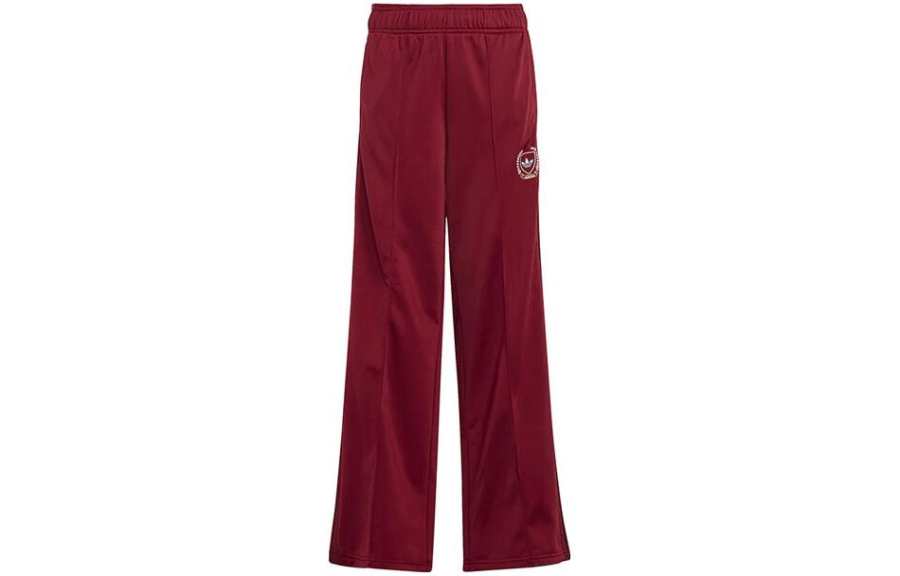 Adidas Originals Full Length Pants Red Teenagers