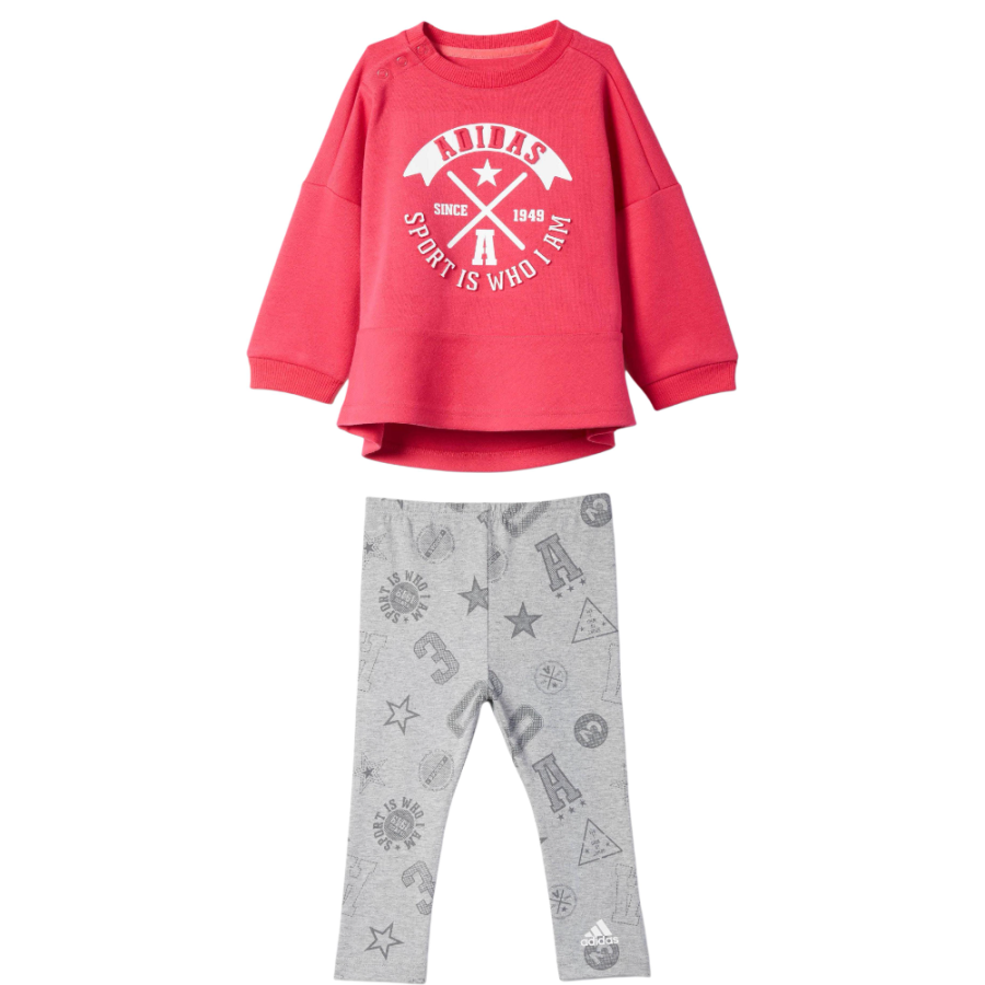 Adidas Adidas Casual Sportswear Bright Red/White Children Aged 3 7 Years Old