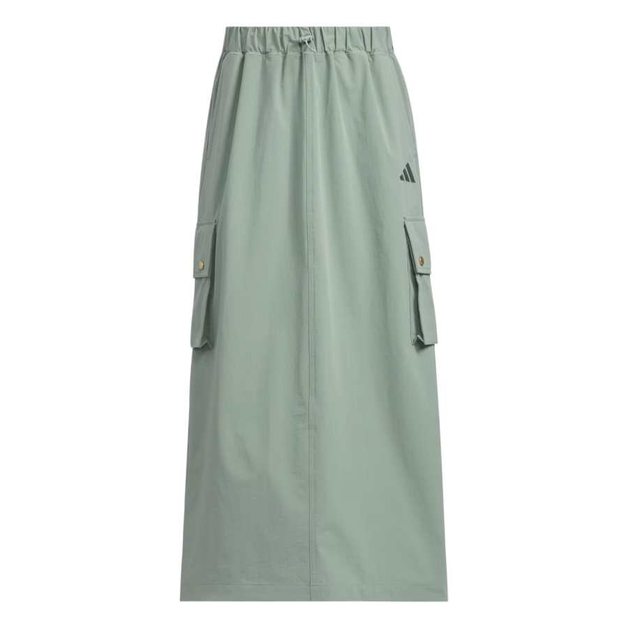Adidas Adidas Casual Long Skirt Women's Silver Green