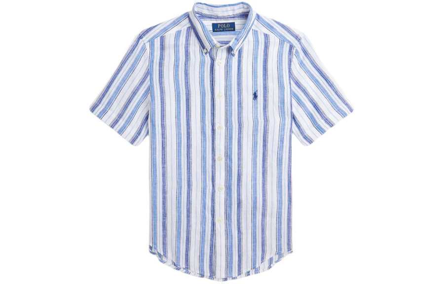 Polo Ralph Lauren Casual Shirt Teenagers Blue White Multicolor