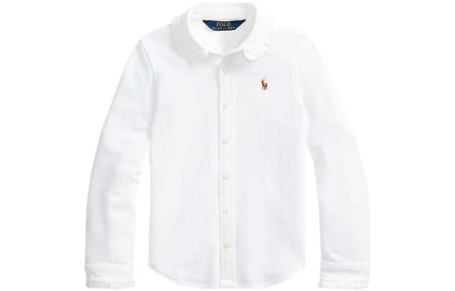 Polo Ralph Lauren FW23 Shirt Spring Fall Kids' White