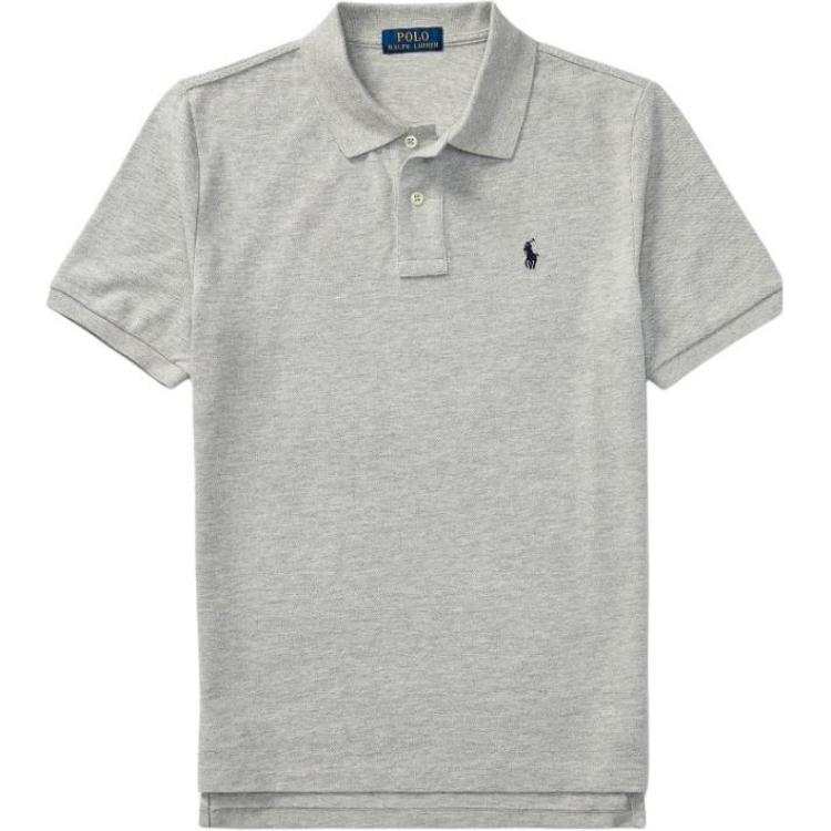 Polo Ralph Lauren Polo Shirt SS24 Classic Version Gray Teenagers