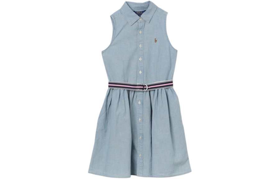 Polo Ralph Lauren Dress Medium Washed Indigo Teenagers