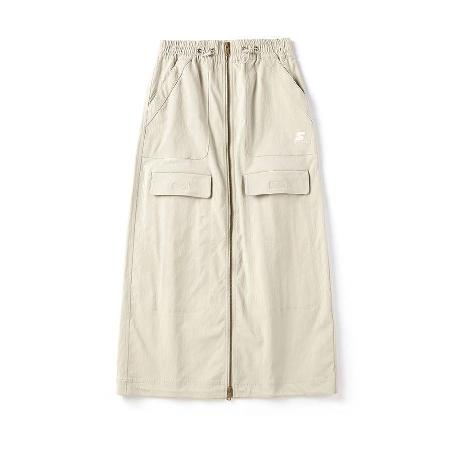 STARTER STARTER Casual Long Skirt Women's Beige