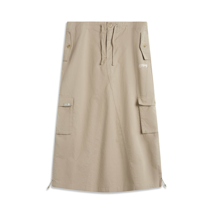 Li-Ning Li Ning x GUGONG,LIANMINGKUAN China Culture Collection Casual Long Skirt Women's Umber
