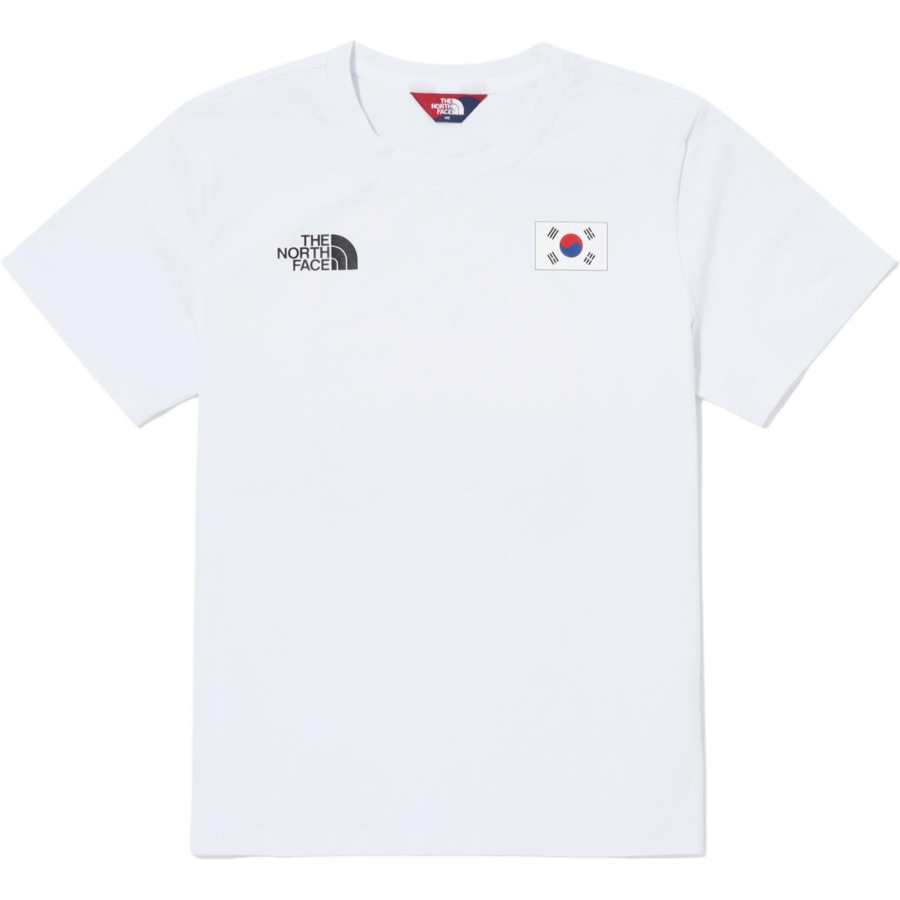 THE NORTH FACE PO TEAMKOREA T Shirt White Children Aged 3 7 Years Old