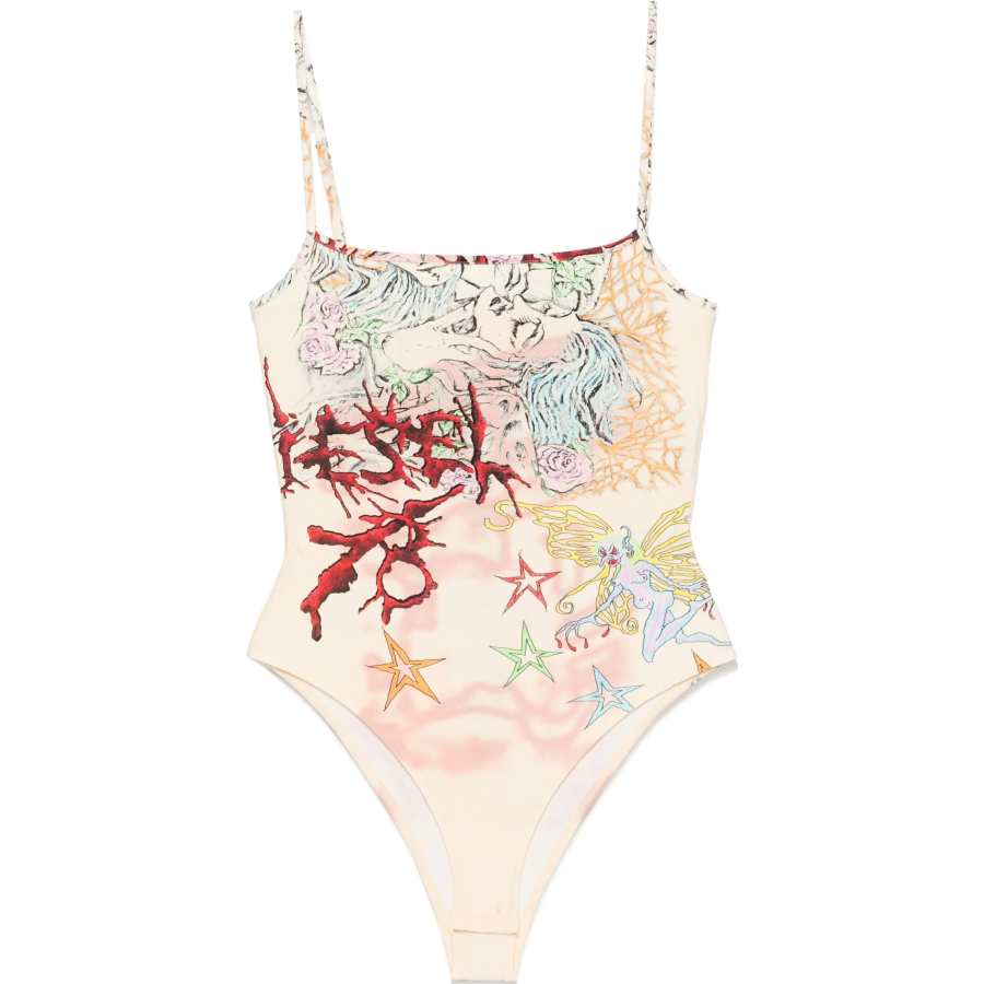 DIESEL DIESEL T Assa Tattoo Printed Bodysuit
