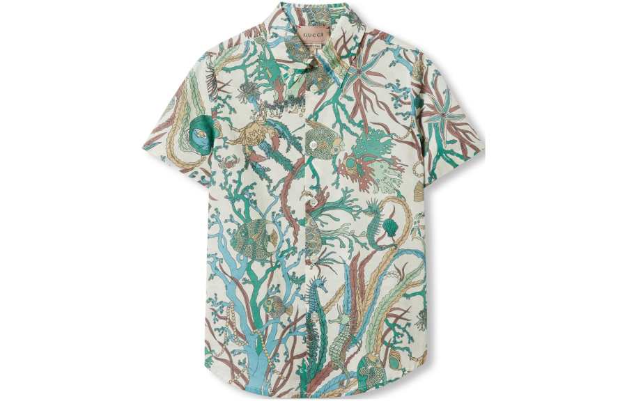 GUCCI Shirt FW24 Ivory White Kids'