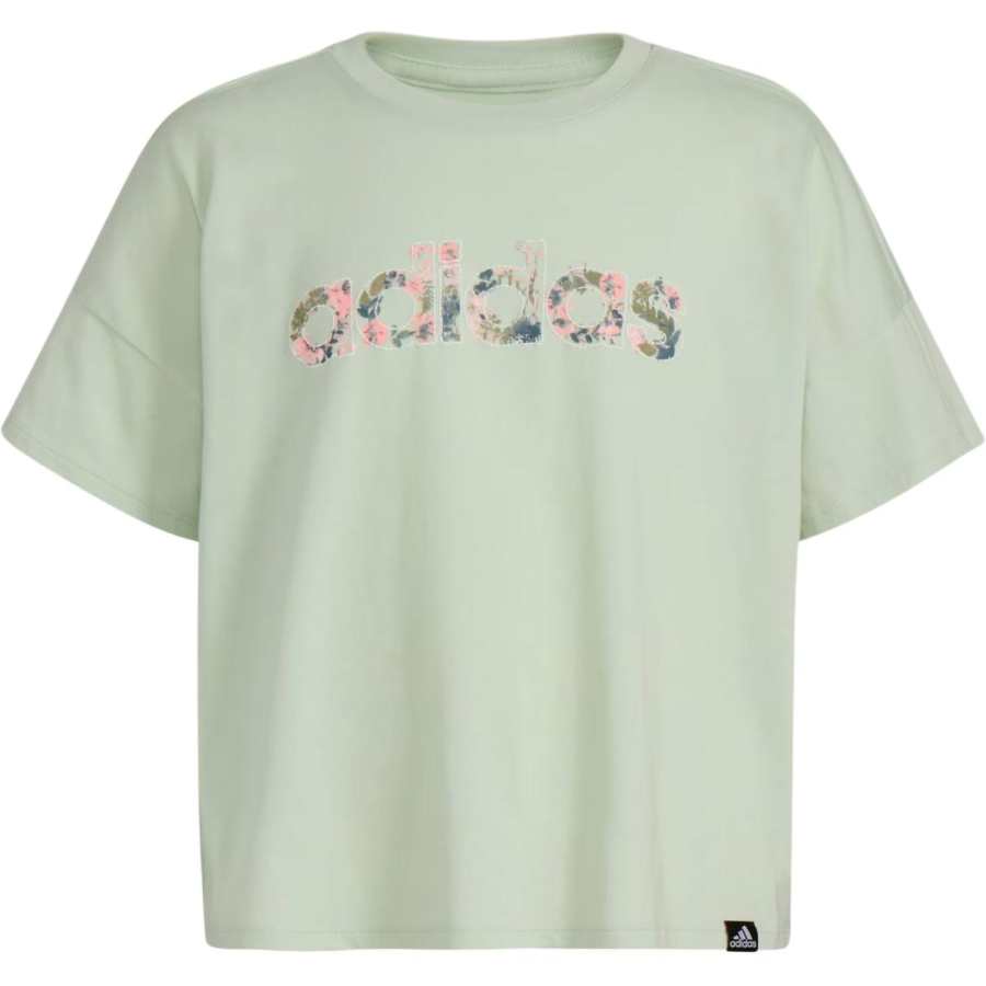 Adidas Adidas T Shirt Linen Green Kids'