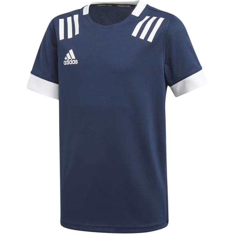 Adidas Adidas RUGBY T Shirt Collegiate Marine Blue/White Teenagers