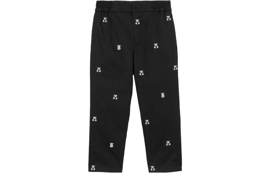 Burberry Kids' Burberry Kids' Apparel SS23 Knitted Sweatpants Black