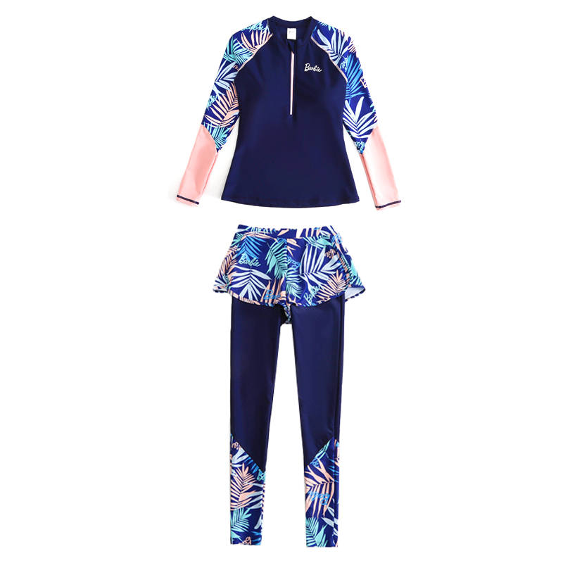 Barbie Two Piece Swimsuit Women's Navy Blue