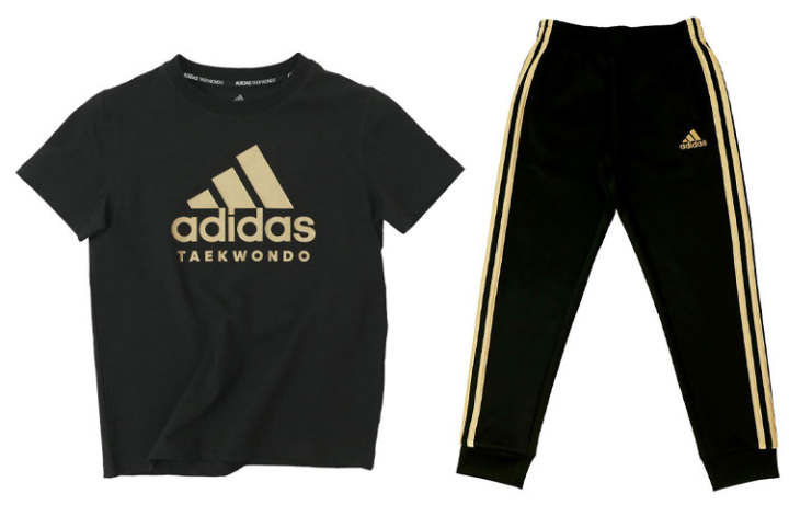 Adidas Adidas Casual Sportswear Black Gold Kids'