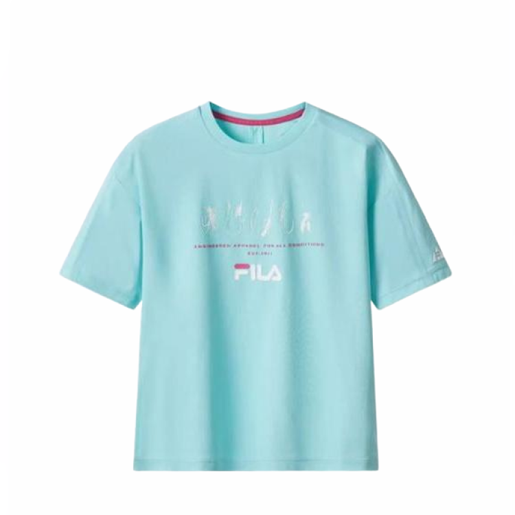 FILA KIDS T Shirt Light Blue Teenagers