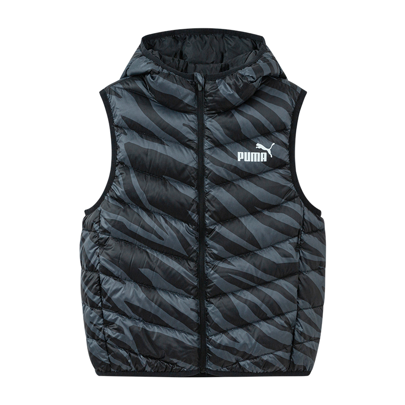 PUMA Down Vest Black Floral Tone Unisex
