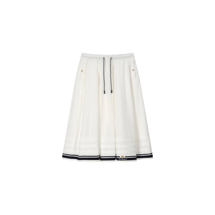 Teenie Weenie Casual Long Skirt Women's White
